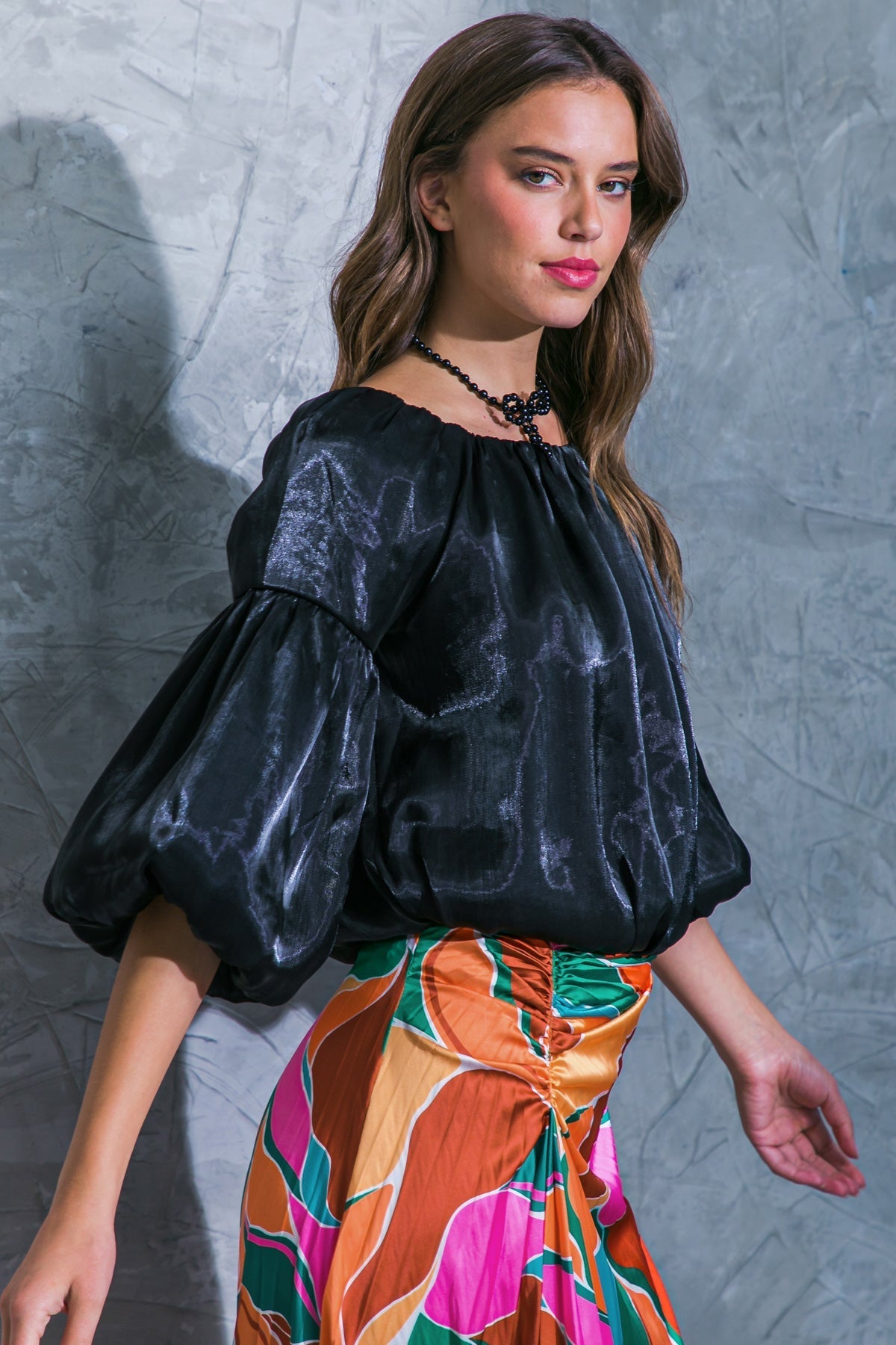 SIMPLY FAVORED WOVEN TOP Flying Tomato